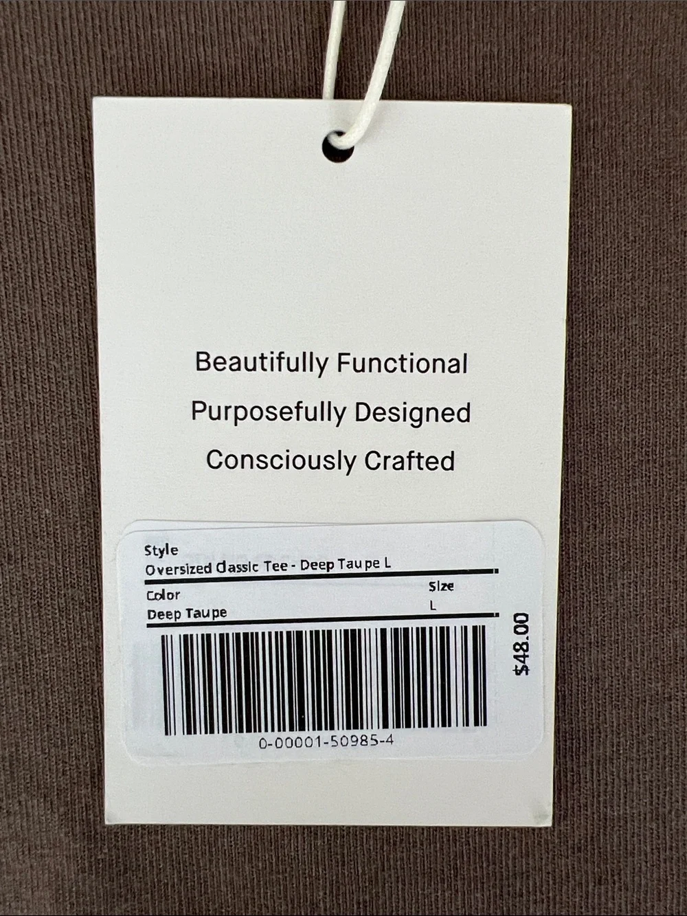 New Everlane OVERSIZED MIDWEIGHT TEE Deep Taupe Size L - Picture 5 of 13